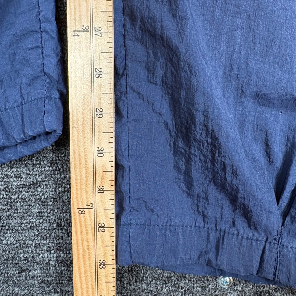 Nike Track Pants Mens Medium Blue Vintage Crinkle Nylon Windbreaker Zipper Cuffs - Picture 10 of 14